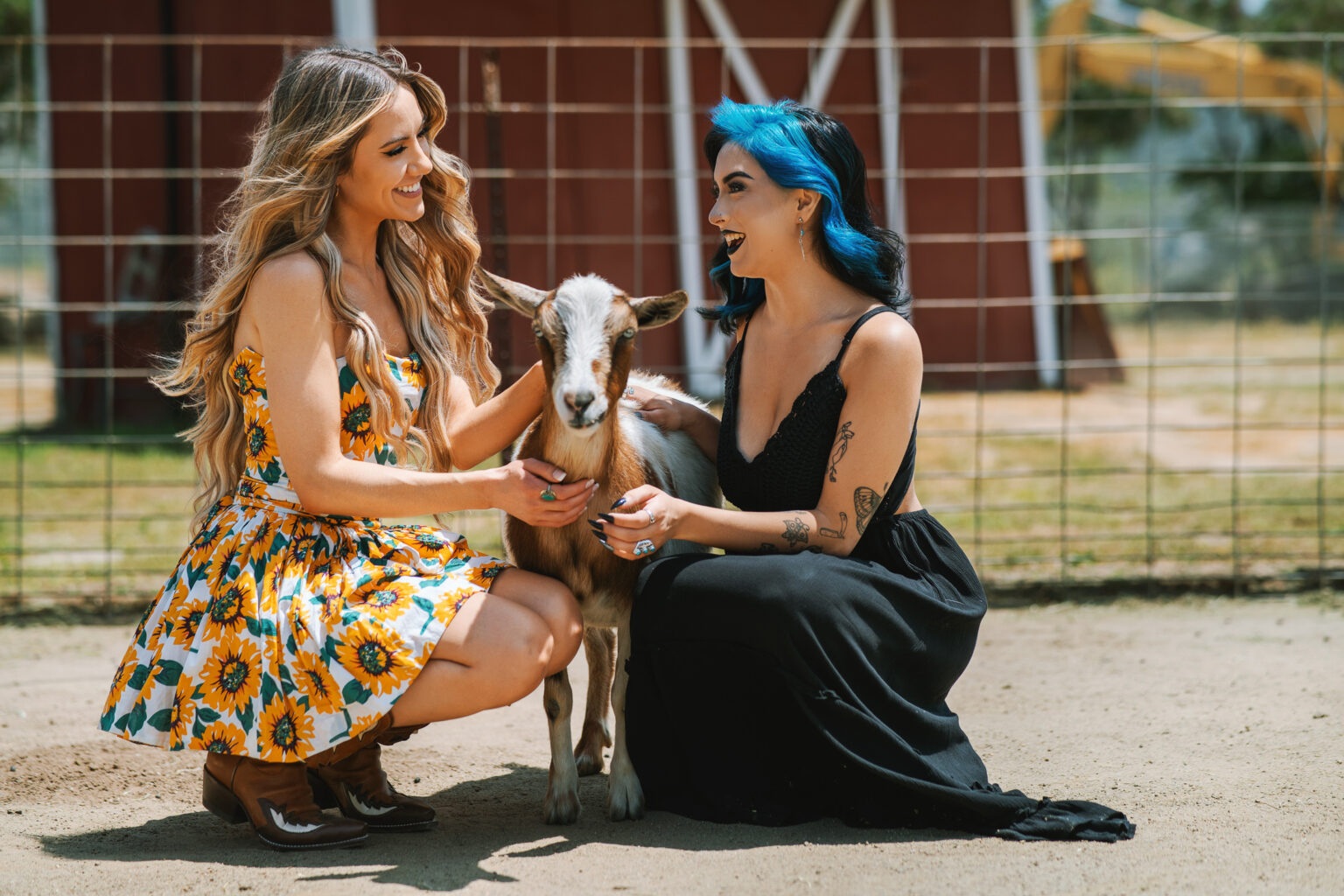 Country Girls with Goat Petting Zoo